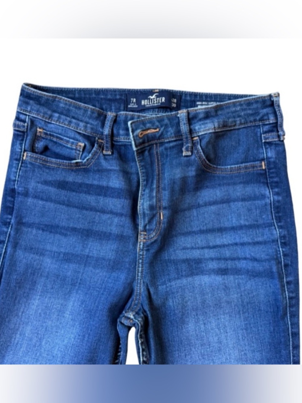 Hollister High-Rise Super Skinny Distressed Jeans Women’s - Picture 3 of 6